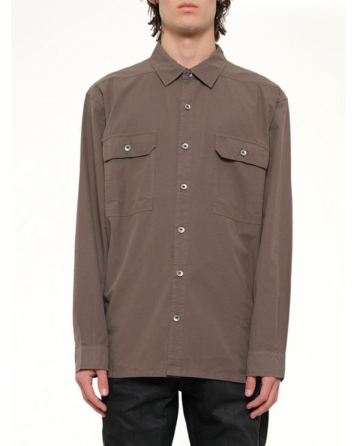 Rick Owens Brown Jumbo Outershirt for men