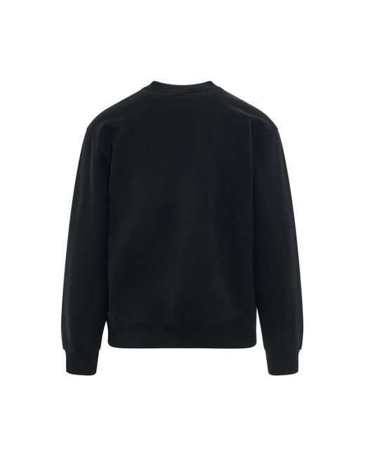 Jacquemus Blue Gros Grain Logo Sweatshirt, Long Sleeves, , 100% Cotton, Size: Large for men