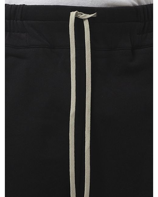 Rick Owens Black X Champion X Drkshdw Shorts, 100% Cotton, Size: Small for men