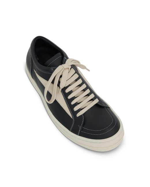 Rick Owens Multicolor Vintage Leather Sneakers, /Milk, 100% Calf Leather
