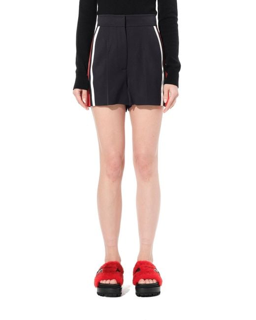 McQueen Black Military Shorts