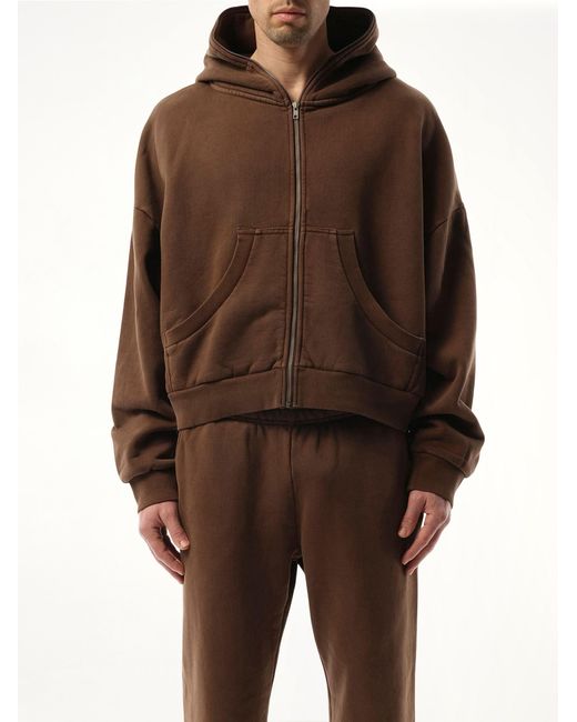 Entire studios Brown Eternal Zip Hoodie for men