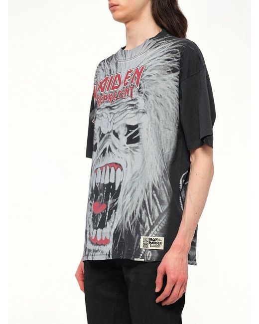 Represent Black Iron Maiden British Metal T-Shirt for men
