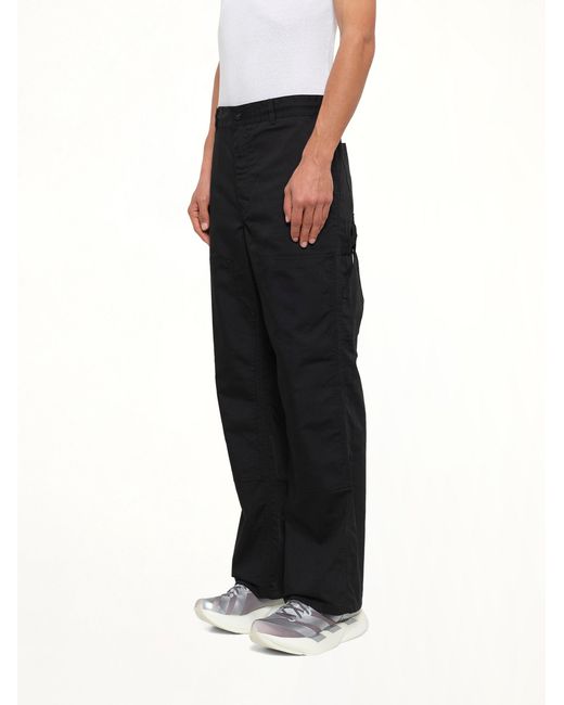 Taion Black Non Down Work Pants for men