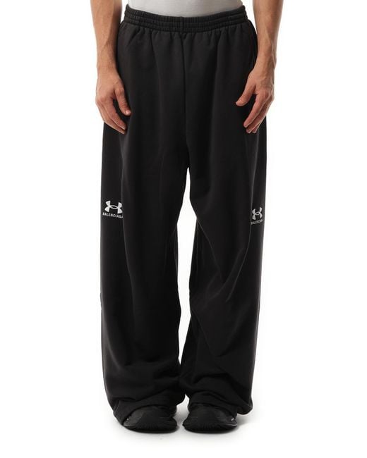Balenciaga Black Under Armour Baggy Sweatpants, 100% Cotton, Size: Small for men