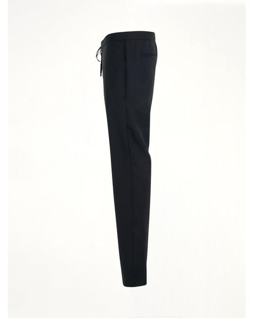 Maison Margiela Black Drawstring Tailored Trouser for men