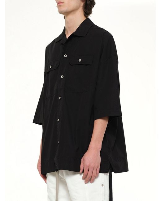 Rick Owens Black Magnum Tommy Shirt for men