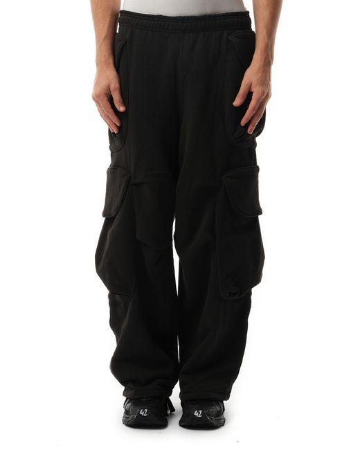 Entire studios Black Heavy Gocar Sweatpants, 100% Cotton for men