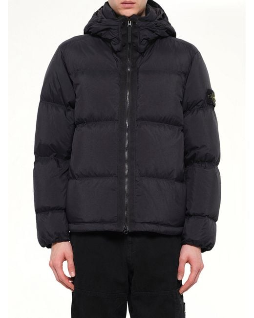 Stone Island Blue 4100013 Matt Ripstop Cordura Puffer Jacket for men