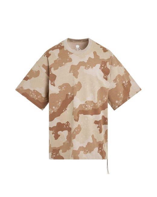 Mastermind Japan Natural 'Camo Oversized T-Shirt, , 100% Cotton, Size: Small for men