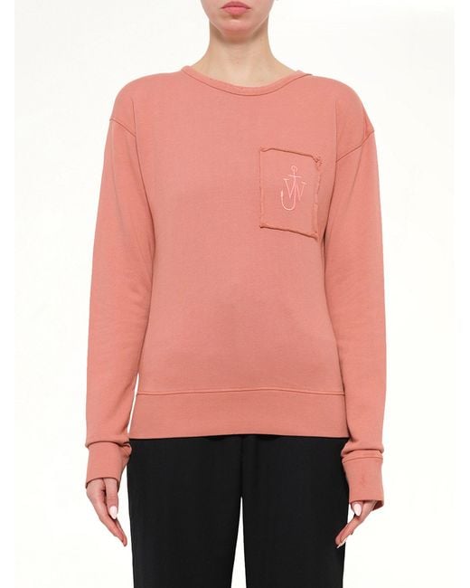 JWA Pink Anchor Patch Sweatshirt
