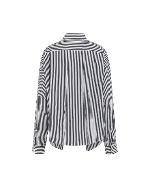 Balenciaga Gray Swing Shirt, Long Sleeves, /, 100% Cotton