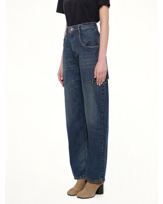 Maison Margiela Blue Slash Denim Jeans