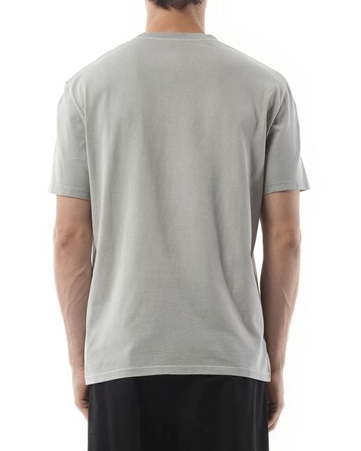 Loewe Gray Faded Anagram T-Shirt, Short Sleeves, 100% Cotton, Size: Small for men