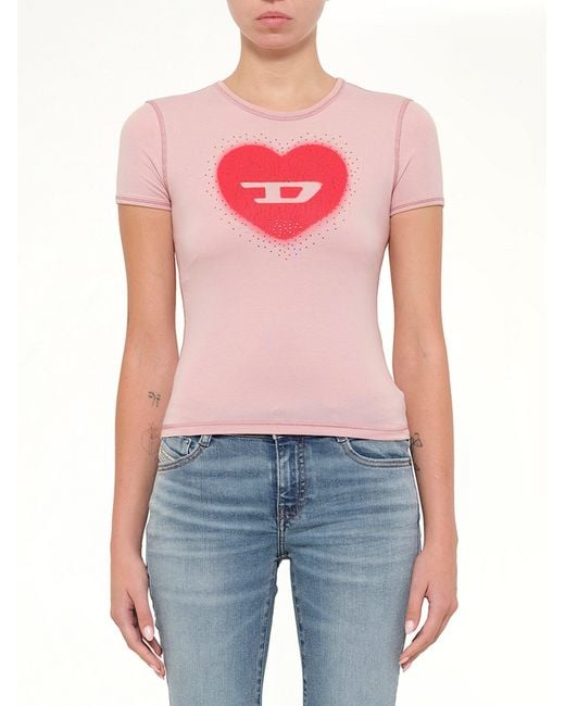 DIESEL Blue T-Uncuties-Long-S5 T-Shirt
