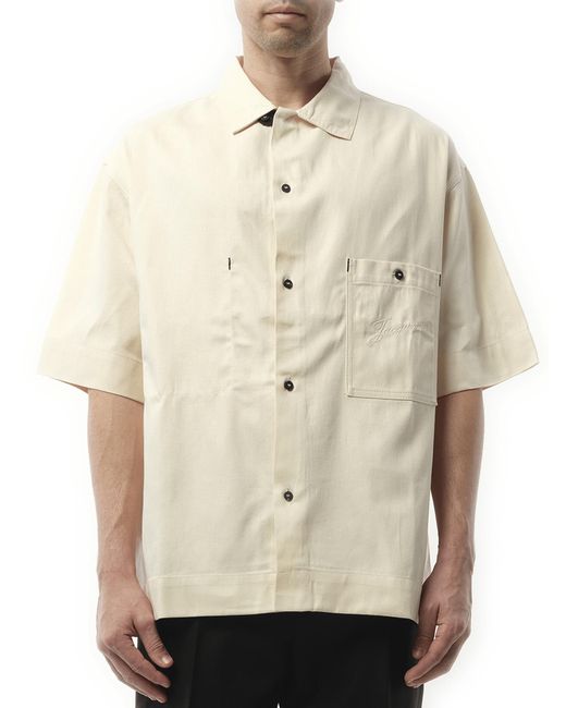 Jacquemus Natural La Chemise Denim Aloe for men