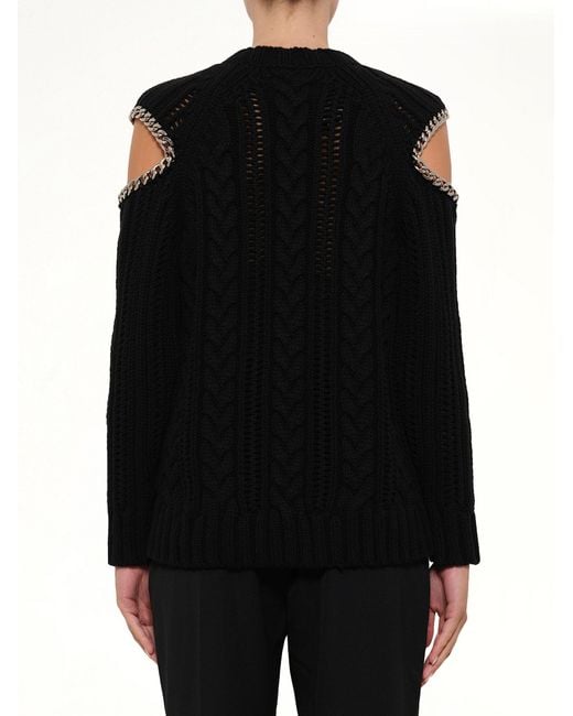 McQueen Black Crew Neck O/Knitwear
