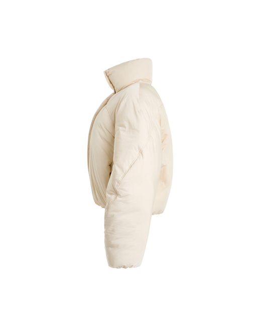 Jacquemus Natural La Doudoune Courte Carco Jacket, Long Sleeves, Off, 100% Polyamide