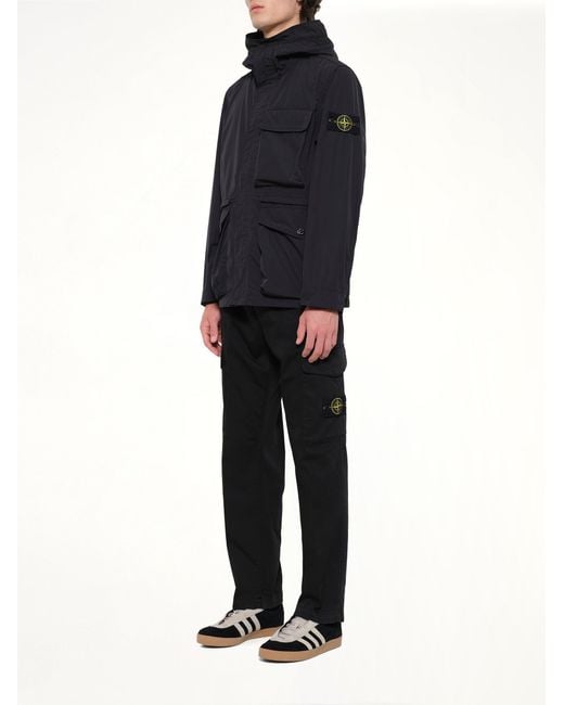 Stone Island Blue 4100032 Short Parka for men