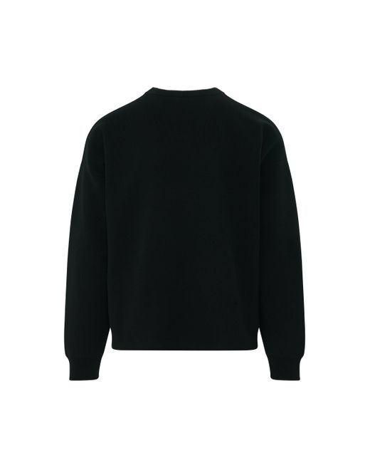 Loewe Black 'Anagram Pocket Sweater, Long Sleeves, , 100% Viscose, Size: Small for men