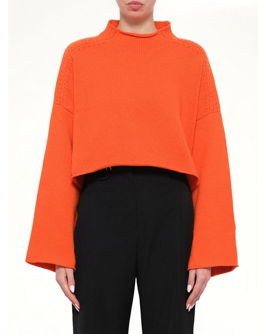 JWA Orange Cable Detail Knit