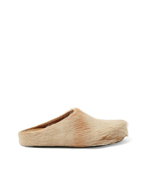 Marni Natural Fussbett Sabot Mule Sandals, 100% Rubber for men
