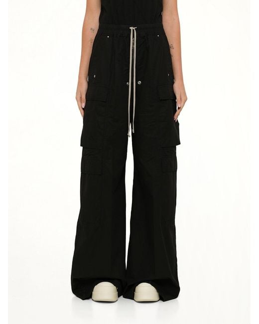 Rick Owens Black Double Cargo Jumbo Belas