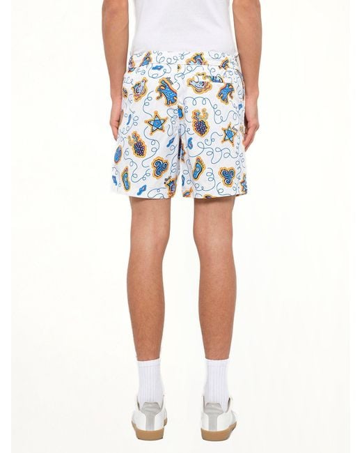 Loewe Blue X Paula Printed Swim Shorts for men