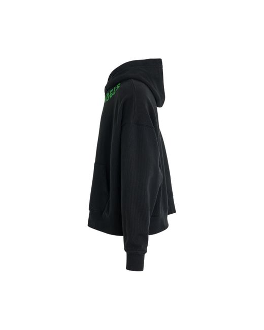 Palm Angels Black 'Seasonal Logo Hoodie, Long Sleeves, /, 100% Cotton, Size: Small for men