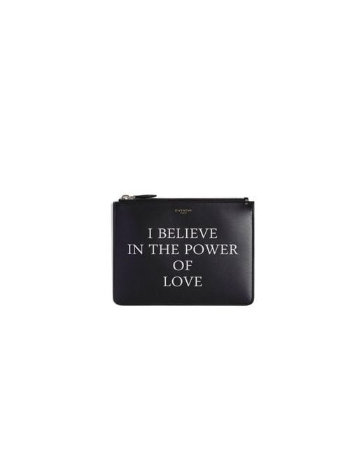 Givenchy Black Medium Zipped Pouch for men