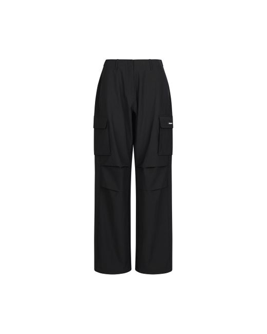 Coperni Black Tailored Wide Leg Cargo Pants, , 100% Polyester