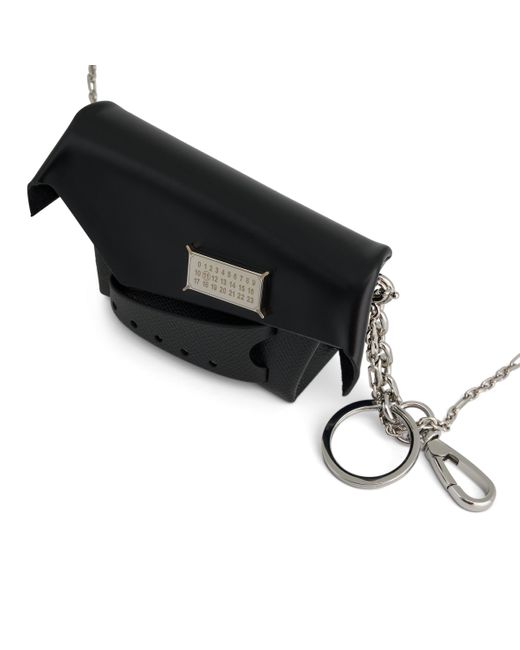 Maison Margiela Black Small Snatched Bag, , 100% Calf Leather