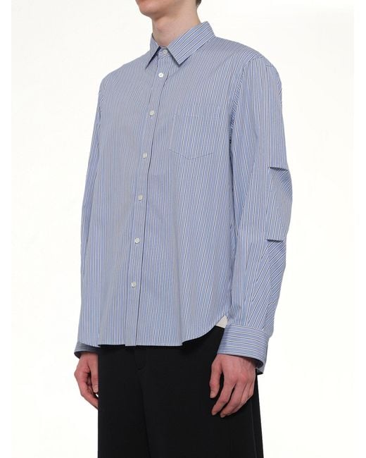 Sacai Blue Poplin Shirt for men