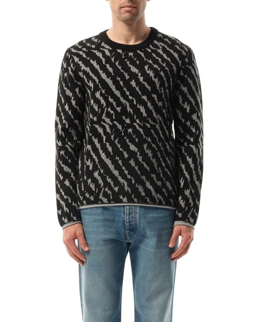 Lanvin Black Animal Jacq Knitwear, Size: Small for men