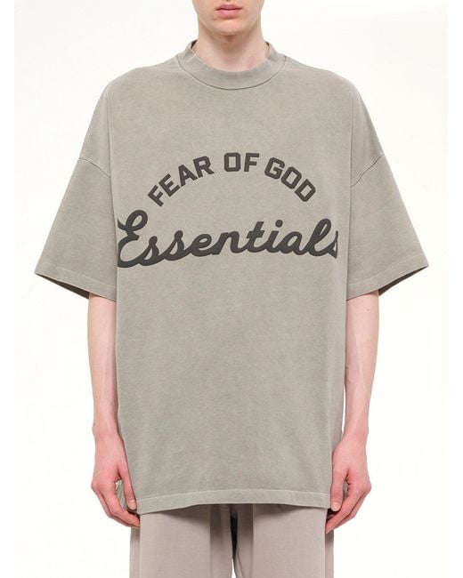 Fear Of God Gray Training 90's Short Sleeve T-Shirt for men