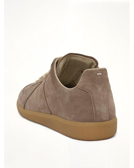 Maison Margiela Brown Replica Leather Sneaker for men
