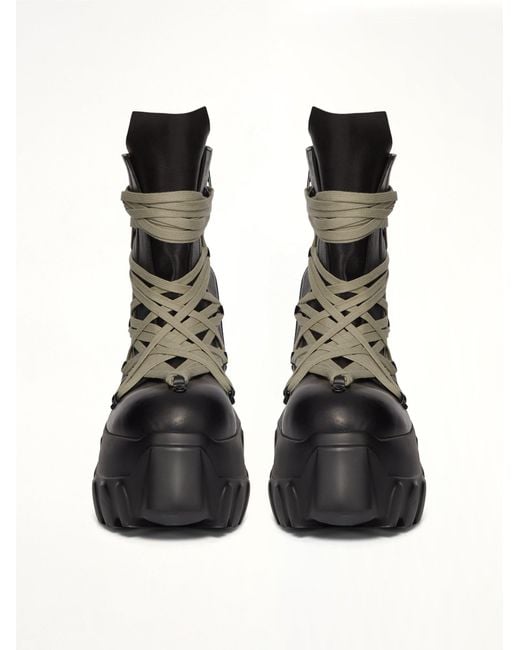 Rick Owens Black Megalace Mega Tractor for men