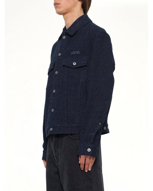 Loewe Blue Trucker Jacket for men