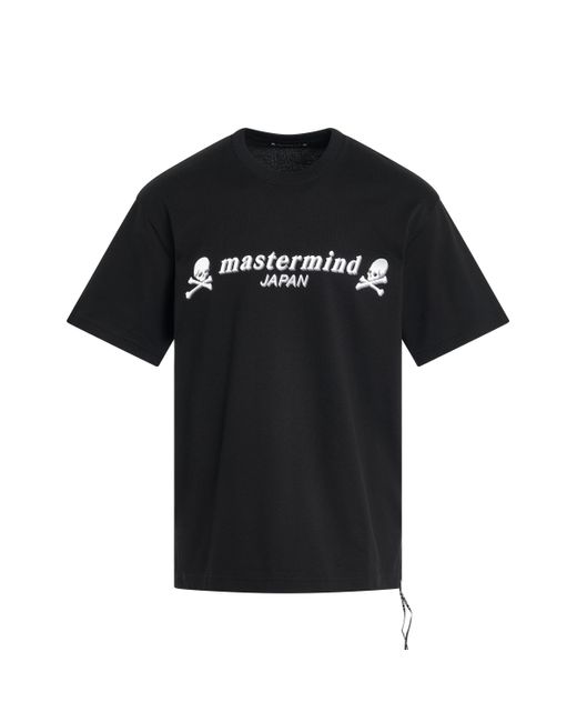 Mastermind Japan Black 3D Skull T-Shirt, Short Sleeves, , 100% Cotton, Size: Medium for men