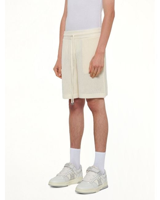 Amiri Natural Crochet Mesh Short for men