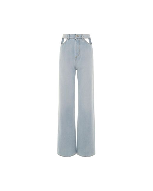 Maison Margiela Décortiqué Relaxed Fit Denim Jeans in Blue | Lyst