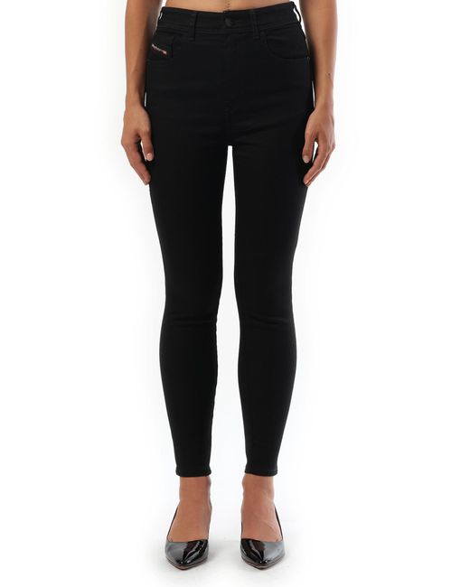 DIESEL Black 1984 Slandy High Jeans, 100% Cotton