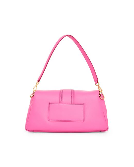 Jacquemus Pink Le Bambimou Leather Bag, Neon, 100% Calf Leather