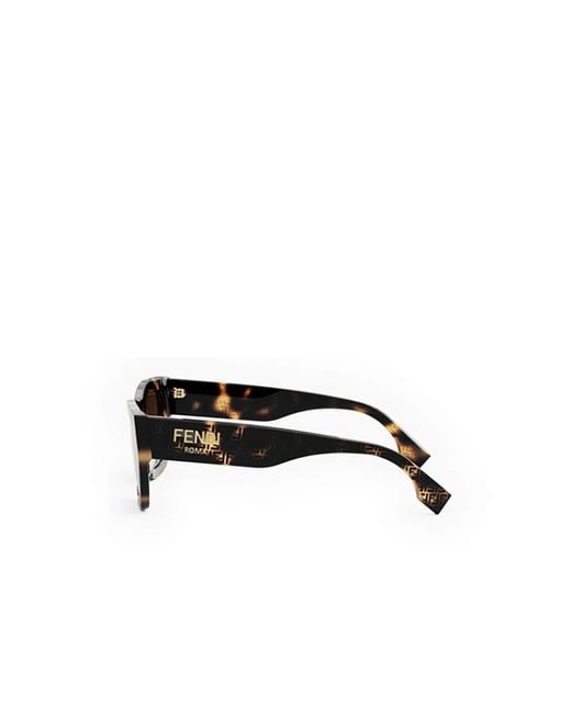 Fendi White Fe40100I 5355E Acetate Sunglasses