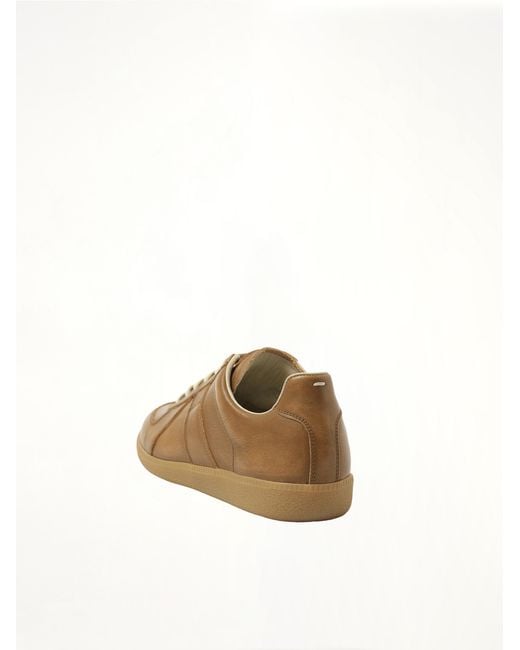 Maison Margiela Brown Vegetable Dyed Replica Sneakers, 100% Cotton for men