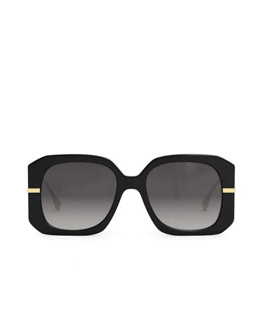 Fendi Black Fe40065F 5601B Acetate Sunglasses