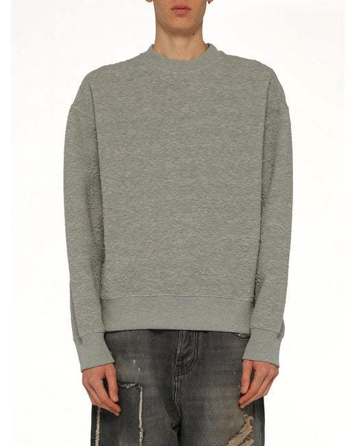 Amiri Gray Ma Quad Oversized Sweatshirt for men