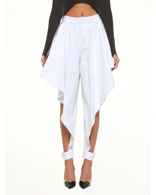 Alaïa White Panelled Pants