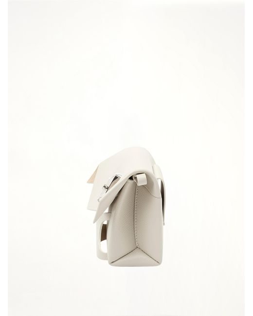 Maison Margiela White Snatched Classique Small Bag, 100% Calf Leather