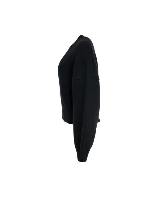Khaite Black 'Rhea Jacket, Long Sleeves, , 100% Cashmere, Size: Small